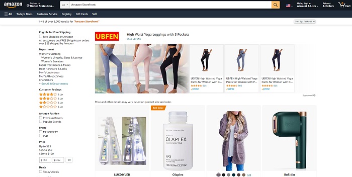 How to Search for Amazon Storefront